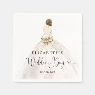 Guardanapo De Papel Noiva Brunette Vress Floral Bridal Day