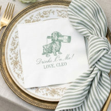 Noiva Champanhe Dachshund Verde Sage Preppy