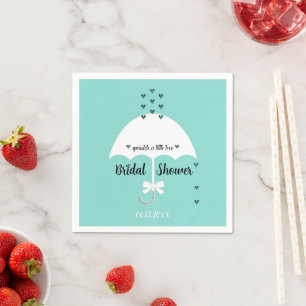 Guardanapo De Papel Noiva & Co Sprinkle Love Teal Party