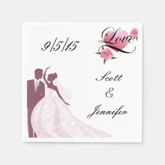 Guardanapo De Papel Noiva e Groom Napkins