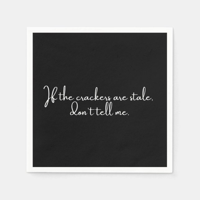 Guardanapo De Papel Noiva engraçada festa negra (Frente)