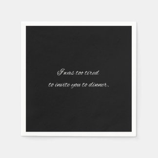 Guardanapo De Papel Noiva engraçada festa negra