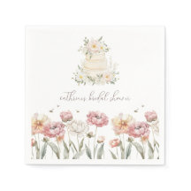 Noiva Floral para Bee Chá de panela Napkins