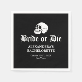 Guardanapo De Papel Noiva ou Morte até a Morte nos Festa Bachelorette