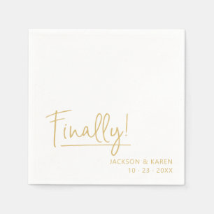 Guardanapo De Papel Noivado / Casamento Finalmente! Papel Napkin