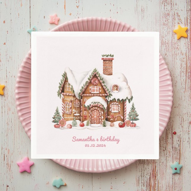 Guardanapo De Papel "Noivado da Casa de Pão-de-Açúcar Rosa (Criador carregado)