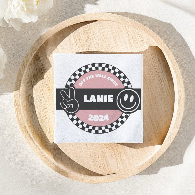 Guardanapo De Papel Noivado do Skateboard Checkered Girls (Criador carregado)