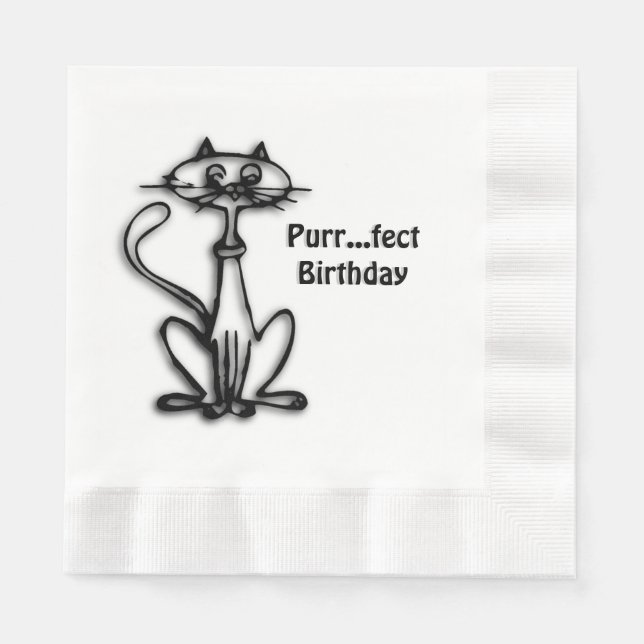 Guardanapo De Papel Noivado legal de Purr Fect Cat (Frente)