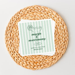 Guardanapo De Papel Noivado Retro Festa de Despedida de Solteira Margs