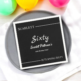 Guardanapo De Papel Noivado Simples Negro E Branco Moderno Elegante