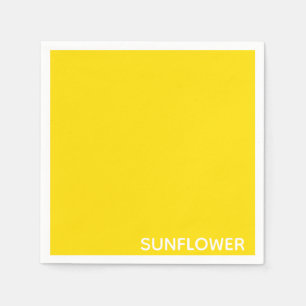 Guardanapo De Papel Nome da Cor Amarelo do Girassol