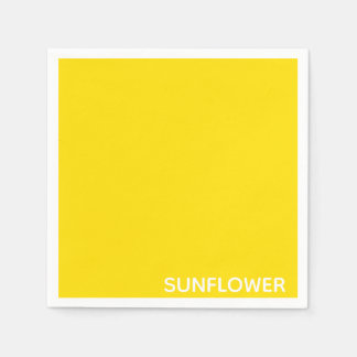 Guardanapo De Papel Nome da Cor Amarelo do Girassol