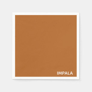 Guardanapo De Papel Nome da cor castanho do Impala