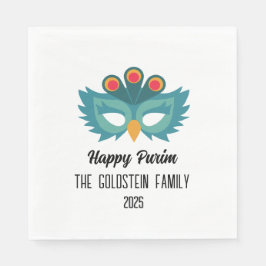 Guardanapo De Papel Nome da Família de mascarada de máscara de coruja 