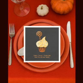 Guardanapo De Papel Nome da família personalizada Halloween Napkins