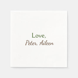 Guardanapo De Papel nome de adição de amor simples texto editável míni