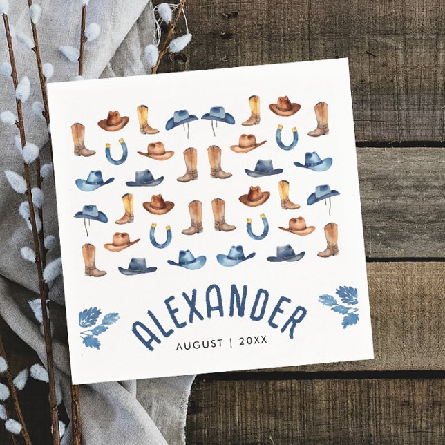 Guardanapo De Papel Nome de Aquarela da Primeira Camada de Cavalo Rode (Criador carregado)