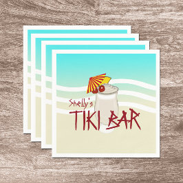 Guardanapo De Papel Nome de bebida congelado Bar de Tiki