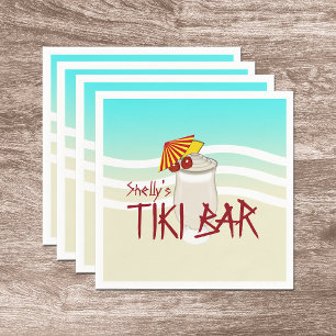 Guardanapo De Papel Nome de bebida congelado Bar de Tiki