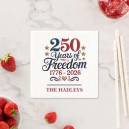 Guardanapo De Papel Nome do 250º Aniversário da América