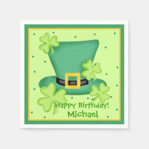 Guardanapo De Papel Nome do feliz aniversario do dia de St Patrick