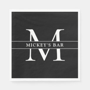 Guardanapo De Papel Nome do Monograma Personalizado