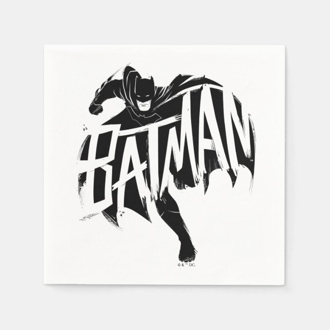 Guardanapo De Papel Nome do Pincel Batman Ink (Frente)