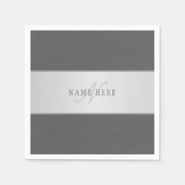 Guardanapo De Papel Nome Elegante e Letra Monográfica (ou outro texto)