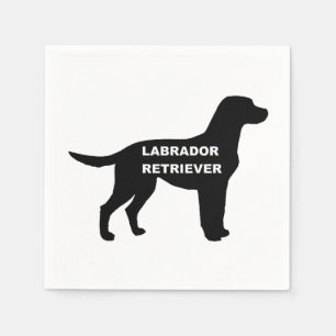 Guardanapo De Papel nome labrador silhouette