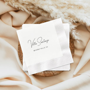 Guardanapo De Papel Nome Moderno Personalizado da Residência Doméstica