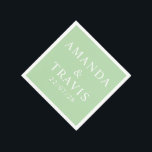 Guardanapo De Papel Nome Personalizado Casamento Mínimo Moderno Simple<br><div class="desc">Nome Personalizado Simples Documento Moderno Mínimo de Casamento Napkins.</div>