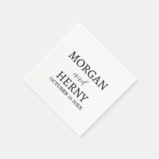 Guardanapo De Papel Nome Personalizado Custom Estiloso Minimalista Cas