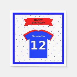 Guardanapo De Papel nome personalizado da festa de aniversário 12