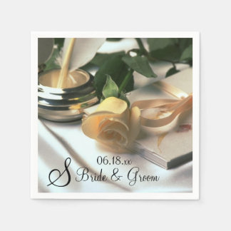 Guardanapo De Papel Nome Personalizado Data Monograma Casamento Convit
