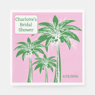 Guardanapo De Papel Nome Personalizado do Chá de panela de Árvore Palm