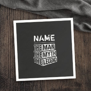 Guardanapo De Papel Nome Personalizado O Homem O Mito A Legenda