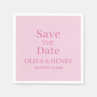 GUARDANAPO DE PAPEL NOME PERSONALIZADO SIMPLES ELEGANTE SALVE A DATA
