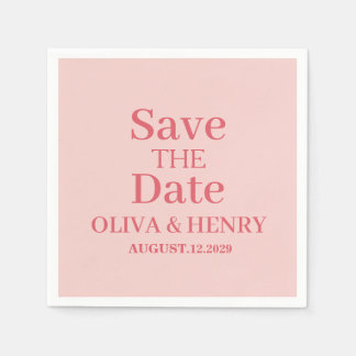 GUARDANAPO DE PAPEL NOME PERSONALIZADO SIMPLES ELEGANTE SALVE A DATA