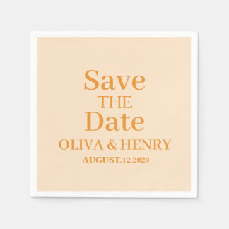 GUARDANAPO DE PAPEL NOME PERSONALIZADO SIMPLES ELEGANTE SALVE A DATA