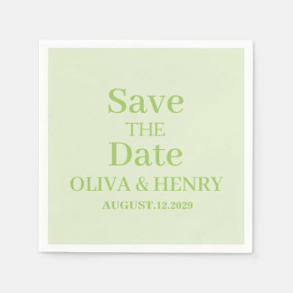 GUARDANAPO DE PAPEL NOME PERSONALIZADO SIMPLES ELEGANTES SALVE A DATA