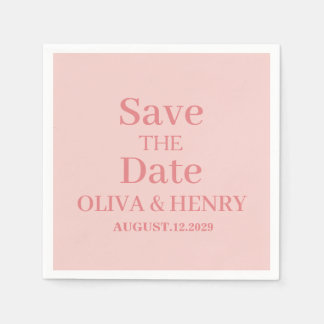 GUARDANAPO DE PAPEL NOME PERSONALIZADO SIMPLES ELEGANTES SALVE A DATA