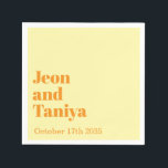 Guardanapo De Papel Nome Personalizado Simples MInimal Casamento N<br><div class="desc">Nome Personalizado Simples MInimal Casamento Napkins adiciona seu nome aqui.</div>