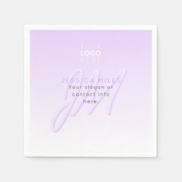 Guardanapo De Papel Nome profissional e Modelo de slogan | Puro claro