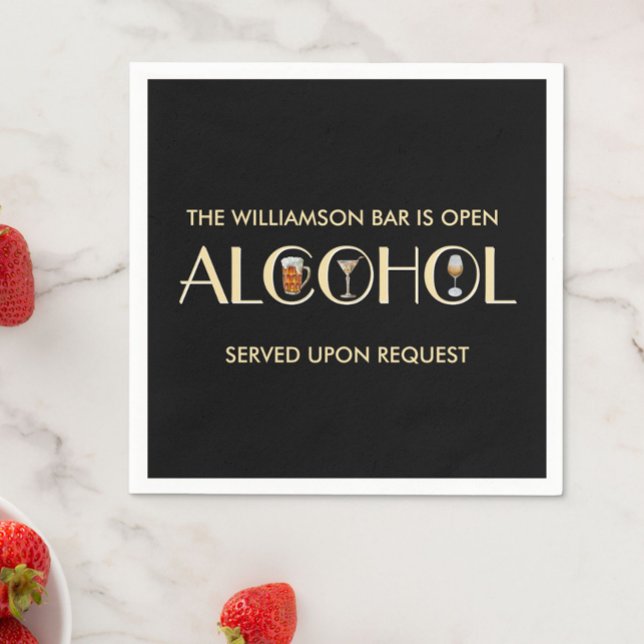 Guardanapo De Papel Nome Único do Vinho de Na moda (Criador carregado)