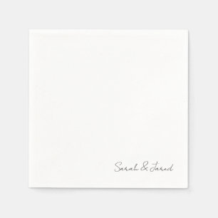 Guardanapo De Papel Nomes de Script Simplesmente Elegantes Cocktail de
