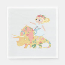 Nomi & Brave Ride Triceratops - Cocktail Napkins