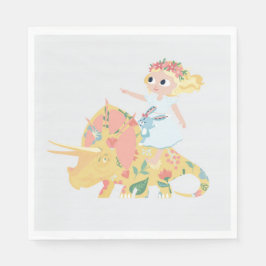 Guardanapo De Papel Nomi & Brave Ride Triceratops - Cocktail Napkins
