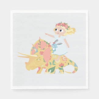 Guardanapo De Papel Nomi & Brave Ride Triceratops - Cocktail Napkins