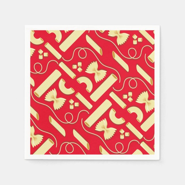 Guardanapo De Papel Noodles Pasta Kid Party - primeiro aniversario Ita (Frente)