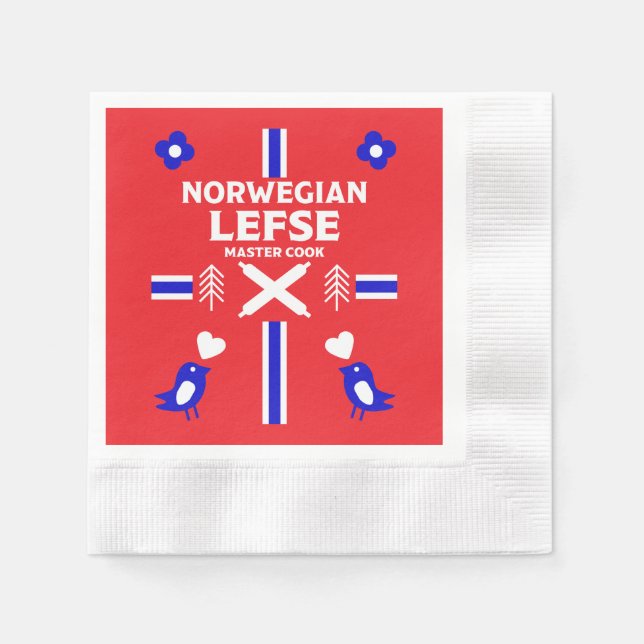 Guardanapo De Papel Norueguês - Esquerda Flatpão Apron (Frente)